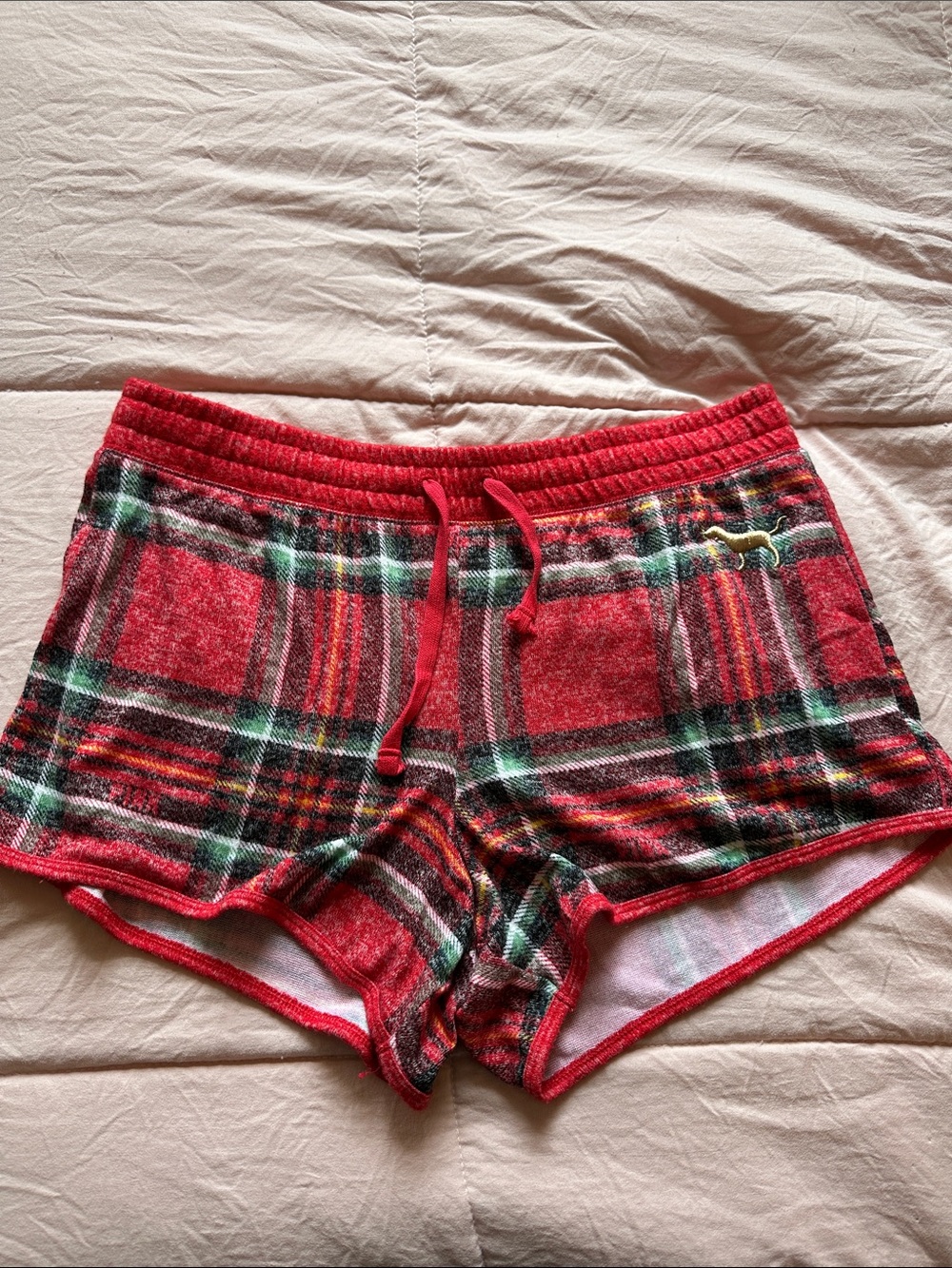 VS PINK Plaid Sleep Short